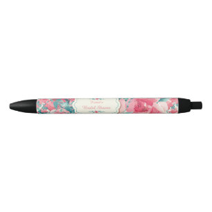 Coral Floral, Bridal Shower Pen