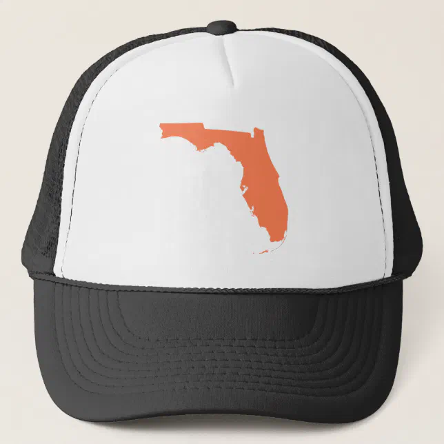 Electric Rainbow Trucker Hat- Coral main image 1