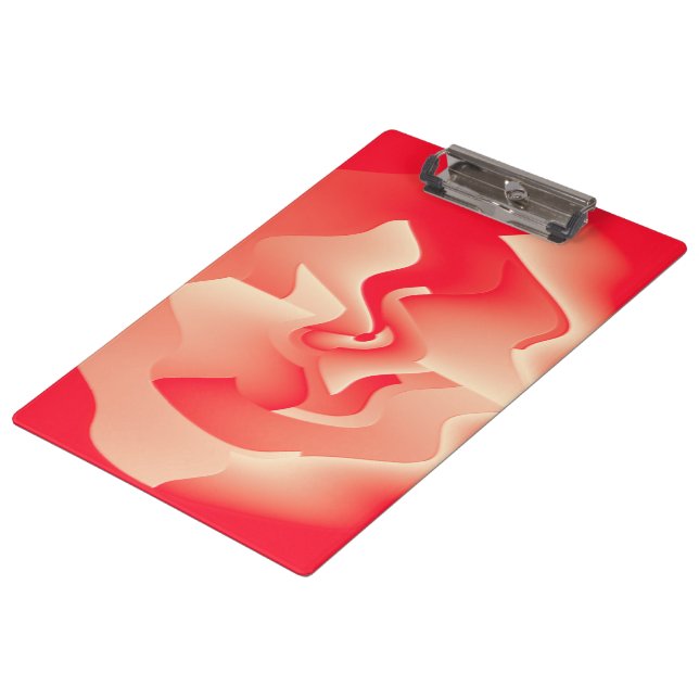 coral flower clipboard (Angled)