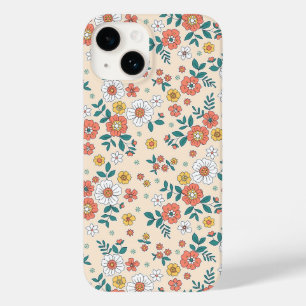 Coral Flower Garden Pattern Case-Mate iPhone 14 Case