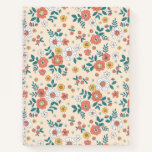 Coral Flower Garden Pattern Notebook