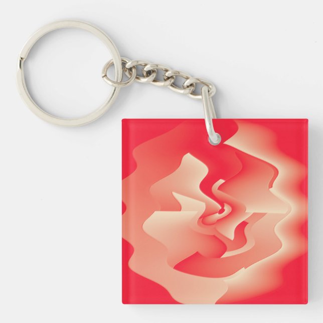 coral flower keychain (Front)