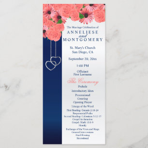 Coral Flowers and Navy Blue - Program