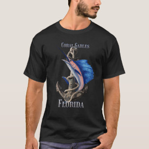 Coral Gables Florida Swordfish Marlin Ocean Fishin T-Shirt