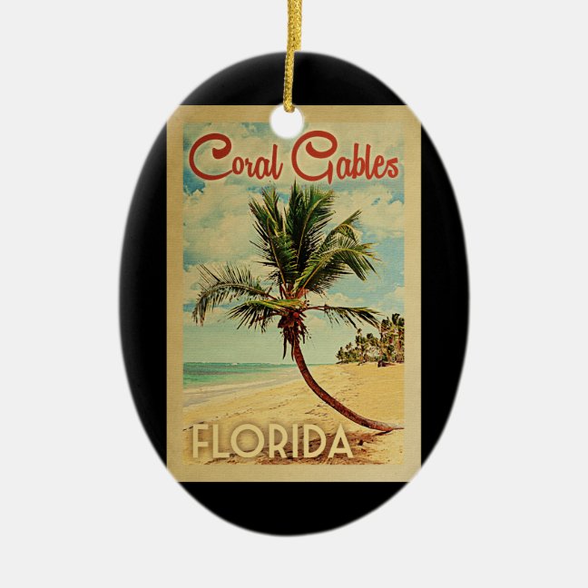 Coral Gables Ornament - Vintage Palm Tree