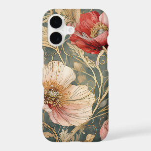 Coral Garden Bloom- Botanical Art Nouveau iPhone 17 Case