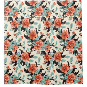 Coral Garden Shower Curtain