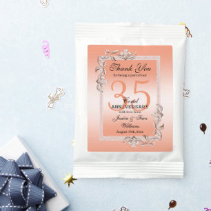  Coral Gem & Glitter 35th Wedding Anniversary  Margarita Drink Mix