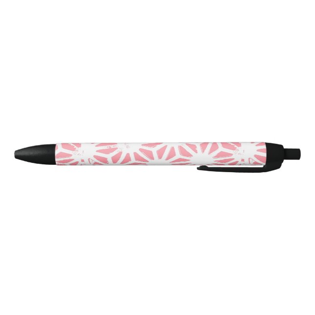 Coral geometric pattern pen (Bottom)
