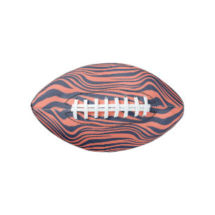 Coral Glamorous Tiger Stripes Animal Print Football