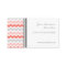 Coral Gray Chevron Retro Business Cards