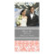 Coral Gray Thank You Wedding Photo Cards