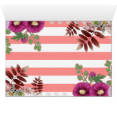 Coral greeting card and greetings flowers (Inside Horizontal (Bottom))