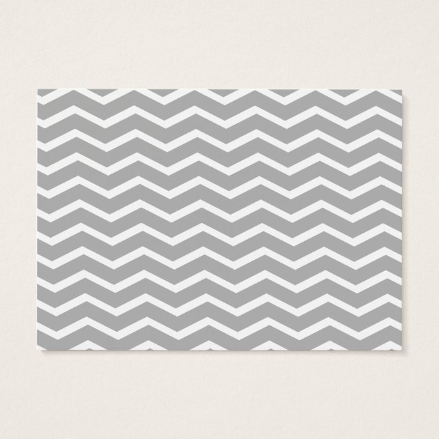 Coral Grey Chevron Baby Shower Diaper Raffle Business Card