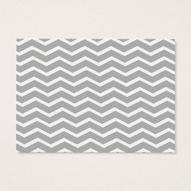 Coral Grey Chevron Baby Shower Diaper Raffle Business Card