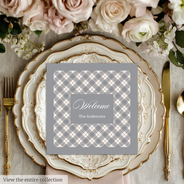 Coral Grey Napkins Personalized Modern Table Look (Coral Grey Napkins Personalized Modern Table Look)