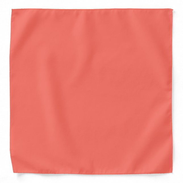 Coral hex code FF6F61 Bandana (Front)