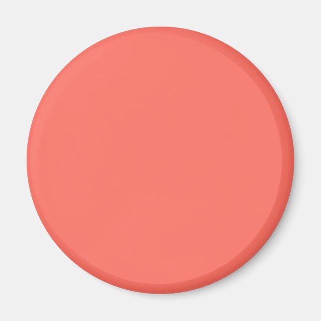 Coral hex code FF6F61 Magnet (Front)