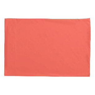 Coral hex code FF6F61 Pillow Case