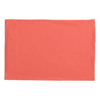 Coral hex code FF6F61 Pillow Case