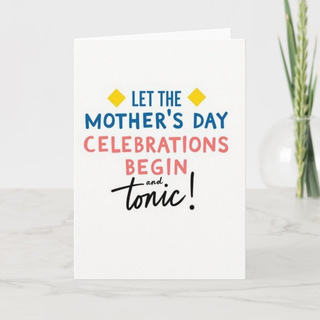 Coral Hue Mothers Day Card (Front)