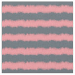 Coral Ikat chevron pattern fabric textile print