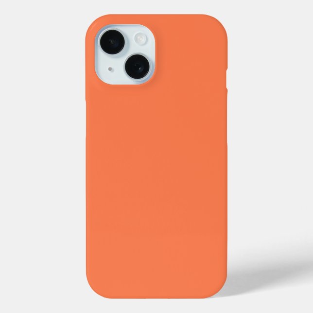 Coral  iPhone 15 Case (Back)