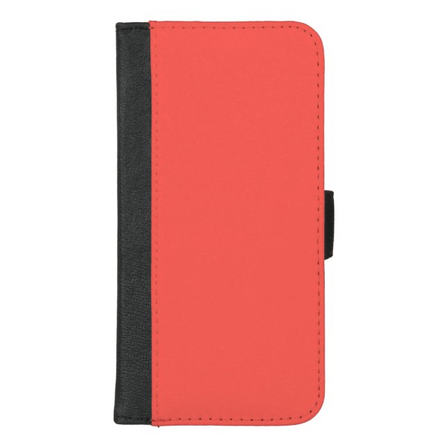 Coral iPhone Wallet Case (Front)