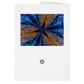 Coral Kaleidoscope Greeting Card (Back)