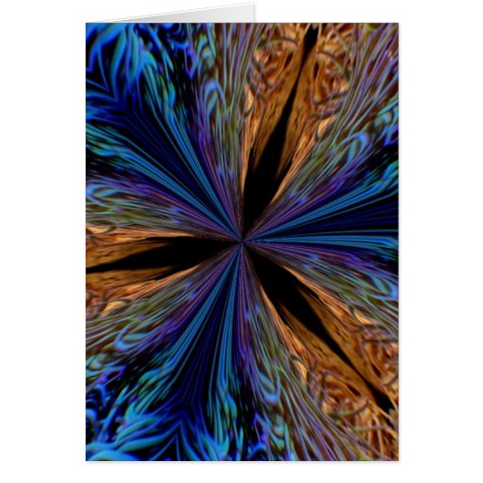 Coral Kaleidoscope Greeting Card (Front)