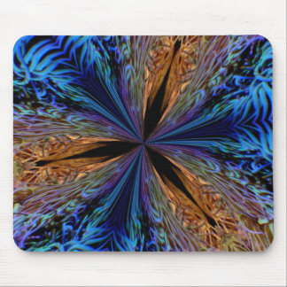 coral kaleidoscope mousepad. mouse pad
