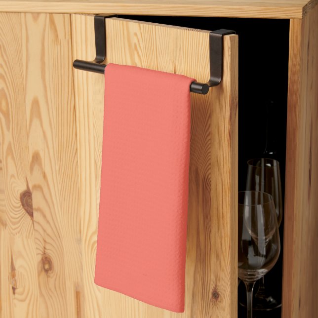Coral Kitchen Towel (Thirds Fold)