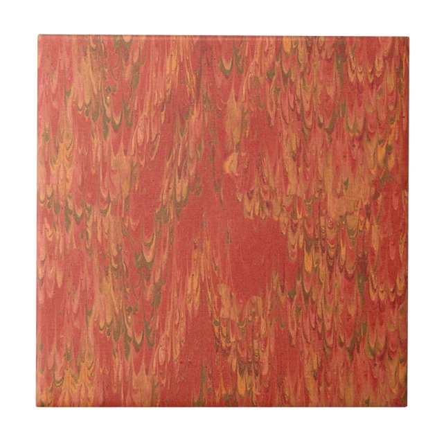 Coral Lava Ceramic Tile (Front)