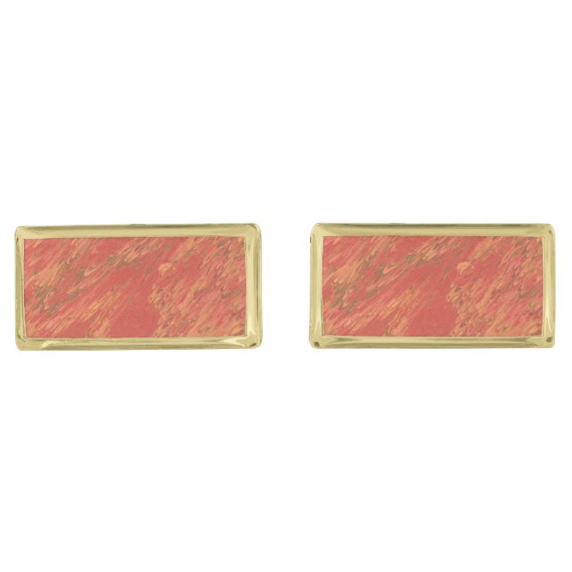 Coral Lava Cufflinks (Front)