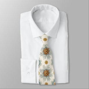 Coral Mandala Pattern Neck Tie