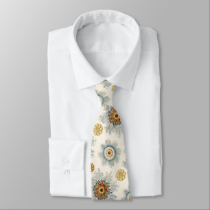 Coral Mandala Pattern Neck Tie