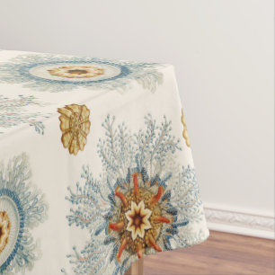 Coral Mandala Pattern Tablecloth