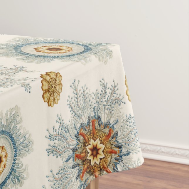 Coral Mandala Pattern Tablecloth (In Situ)