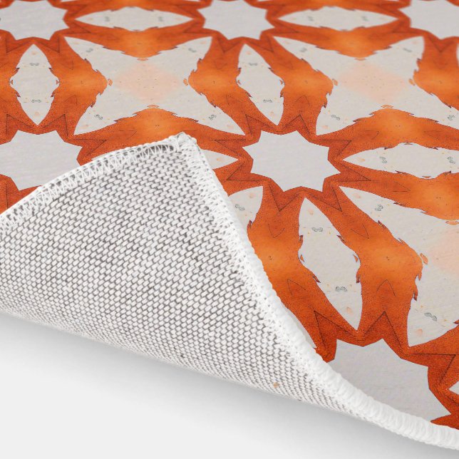 Coral Mandala Watercolor Rug, Rug (Indoor)