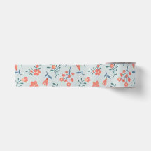 Coral Meadow Floral Pattern