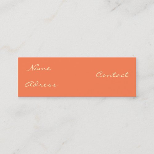 coral business card template
