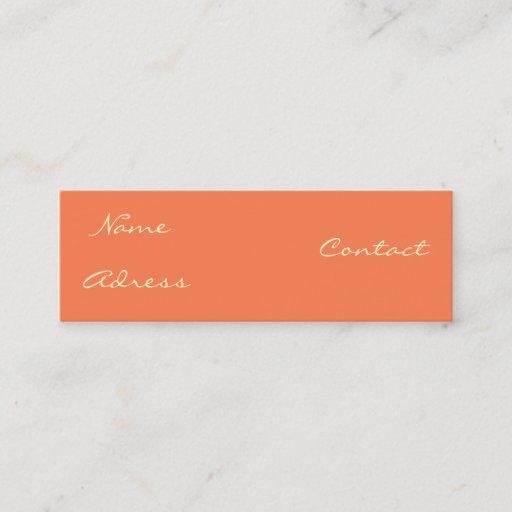 Customizable coral business card template