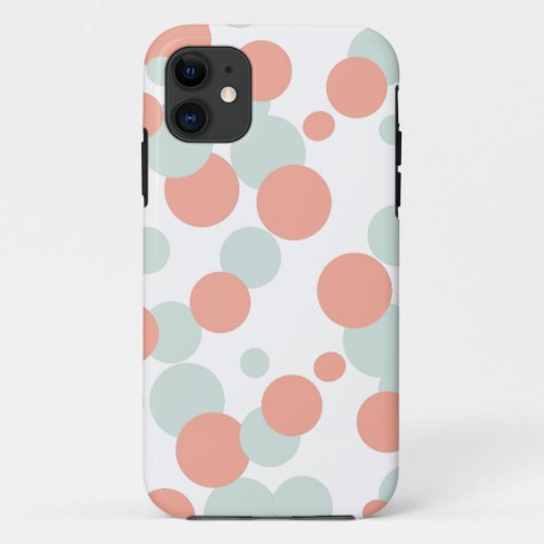 Coral  Mint Bubbles iPhone 5s Case