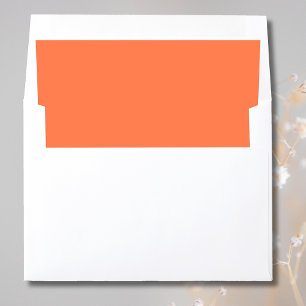 Coral modern elegance for vibrant celebrations envelope liner