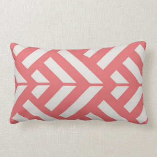 Coral Modern Lumbar Pillow