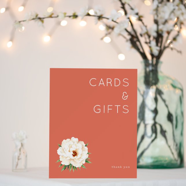 Coral Moderne Wedding Foam Board (In Situ (Wedding))