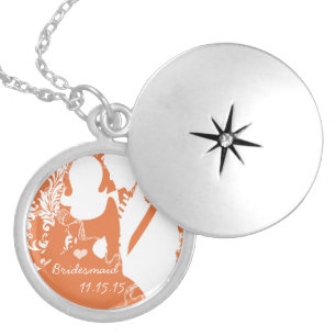 Coral Musical Wedding Bridesmaid Necklace