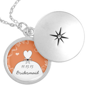 Coral Musical Wedding Gown Bridesmaid Necklace