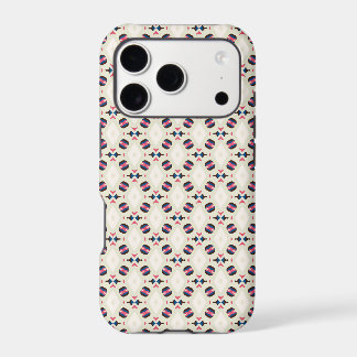 Coral Navy Ornamental Tile Pattern iPhone 17 Pro Case