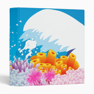 Coral Ocean 3 Ring Binder
